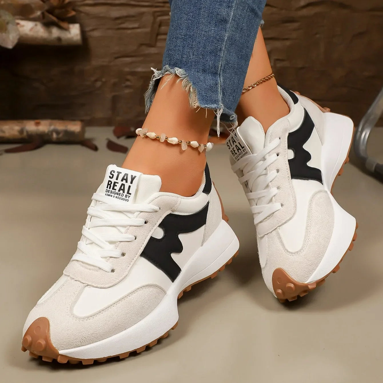Charlene | Women's Platform Lace-Up Athletic Sneakers - Image 3