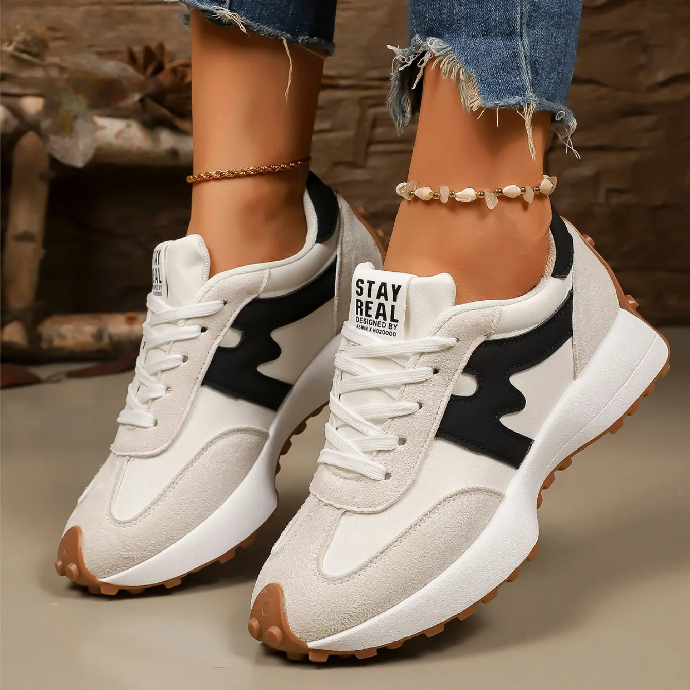 Charlene | Women's Platform Lace-Up Athletic Sneakers - Image 4
