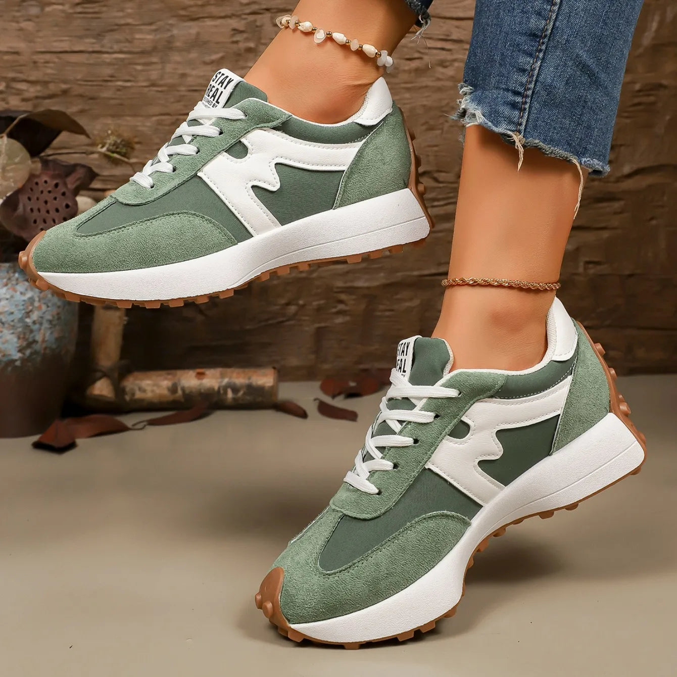 Charlene | Women's Platform Lace-Up Athletic Sneakers - Image 4