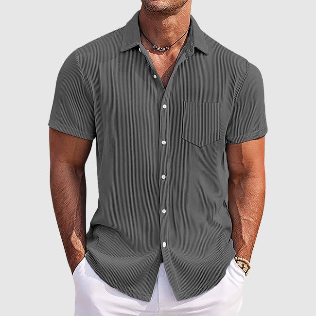 Image of Charles | Men's Short Sleeve Button-Down Shirt