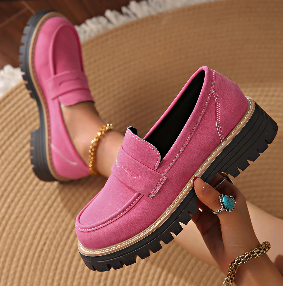Image of Cheryl | Women's Platform Lug Sole Loafers