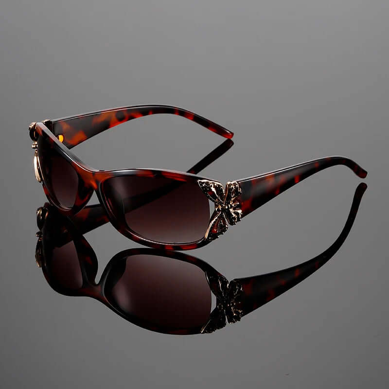 Chic Sunglasses with Butterfly Charms