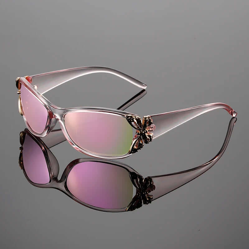 Chic Sunglasses with Butterfly Charms