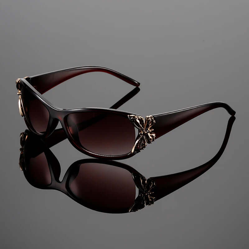 Chic Sunglasses with Butterfly Charms