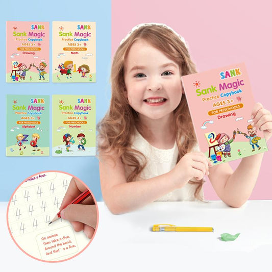 Children's Reusable Magic Practice Copybook Set