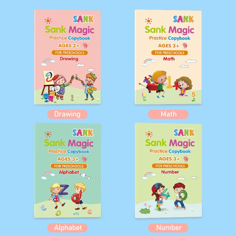 Children's Reusable Magic Practice Copybook Set