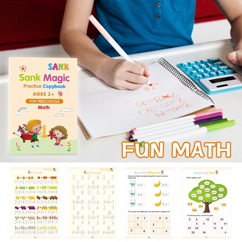 Children's Reusable Magic Practice Copybook Set
