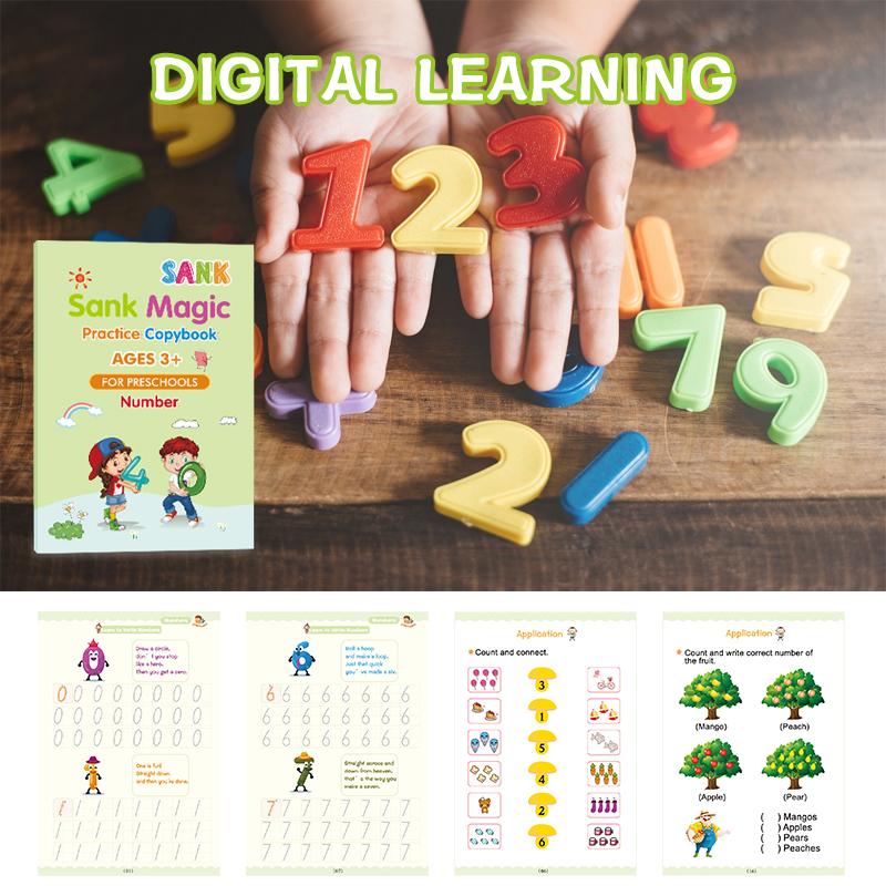 Children's Reusable Magic Practice Copybook Set