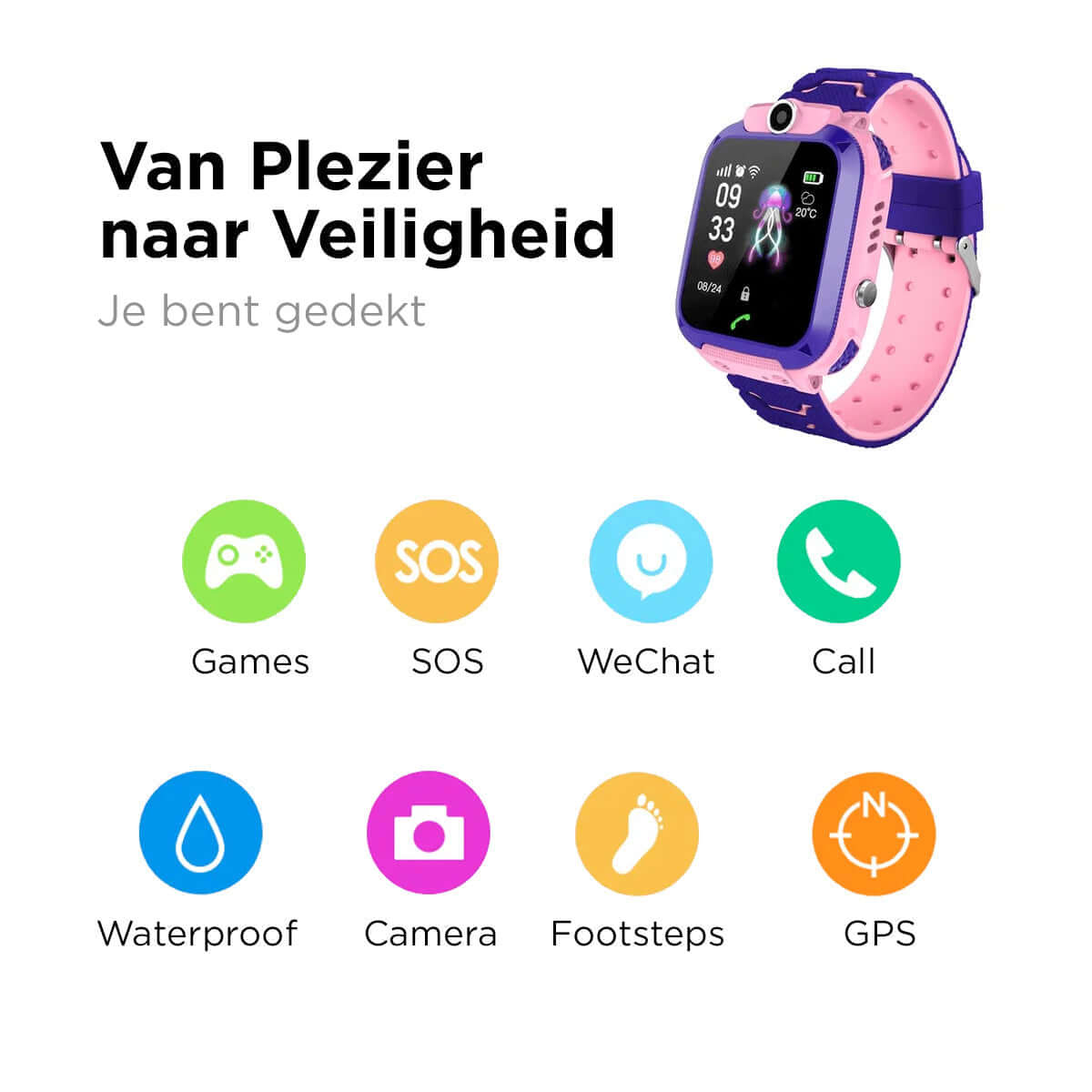 Children's Smartwatch with GPS & Emergency Call