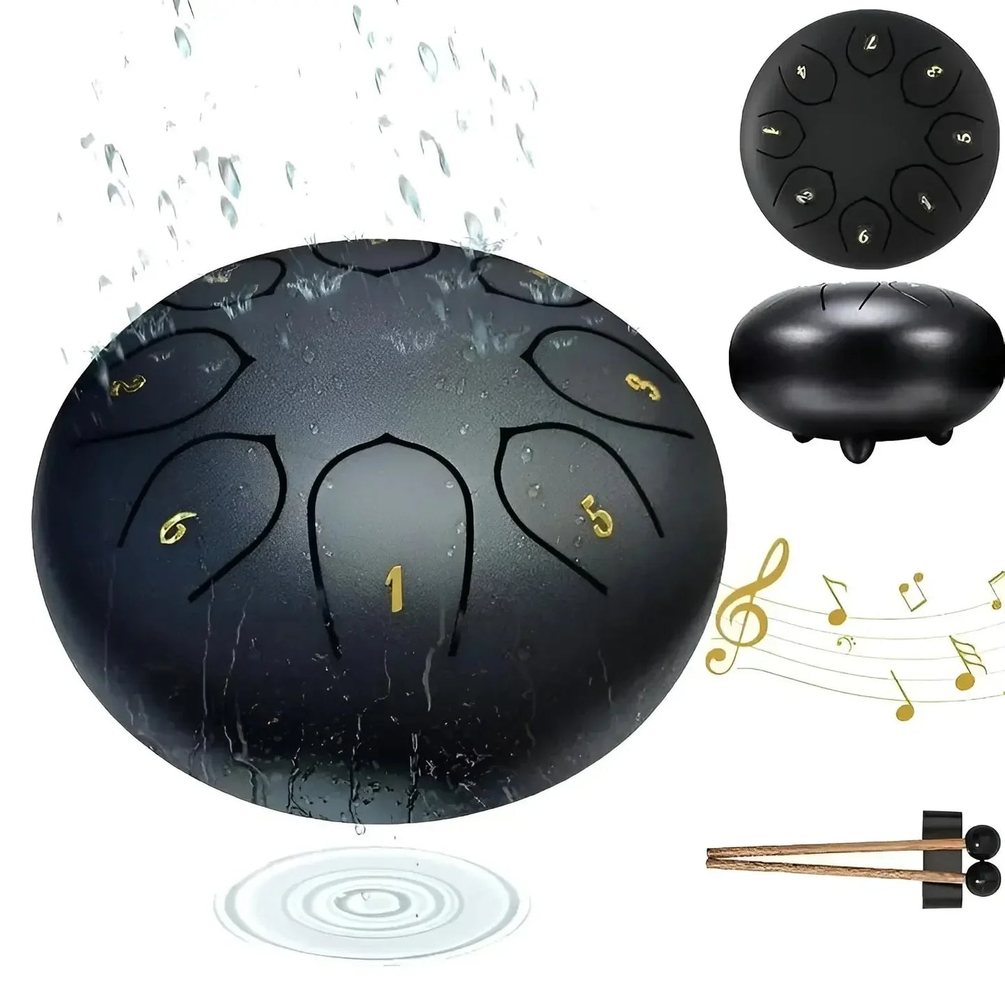 Children's Tongue Drum Made of Steel | Robust & Resonant