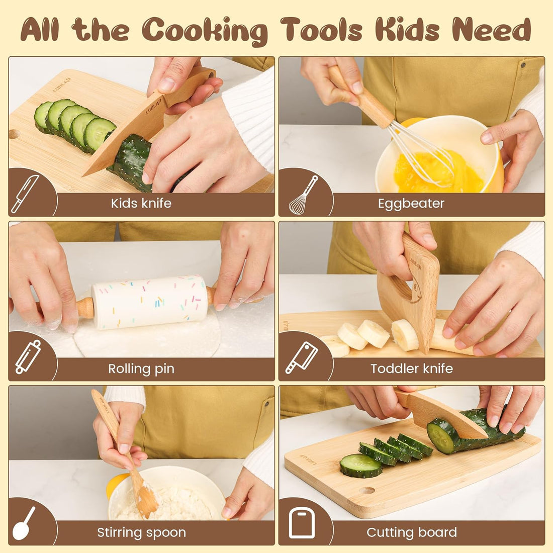 Children's Wooden Baking Set