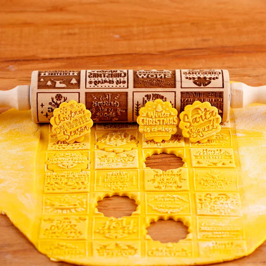 Christmas Embossed Rolling Pin