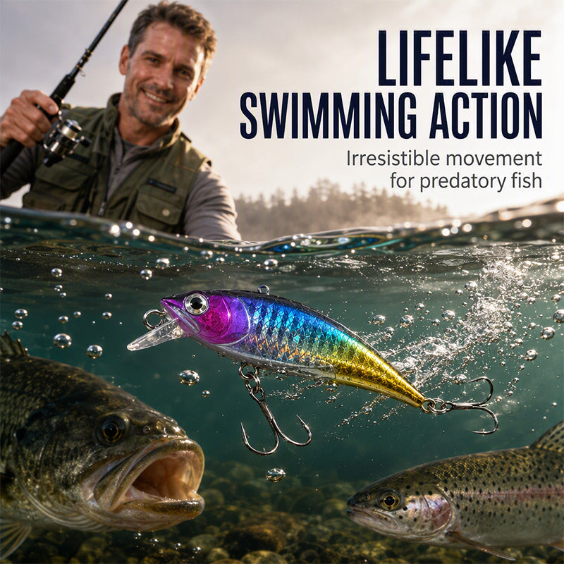 Christmas Fishing Lure Advent Calendar Blind Box Set with Minnow, Popper, and Spoons