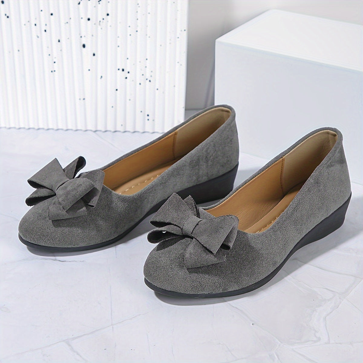 Image of Christy | Women's Slip-On Wedge Shoes