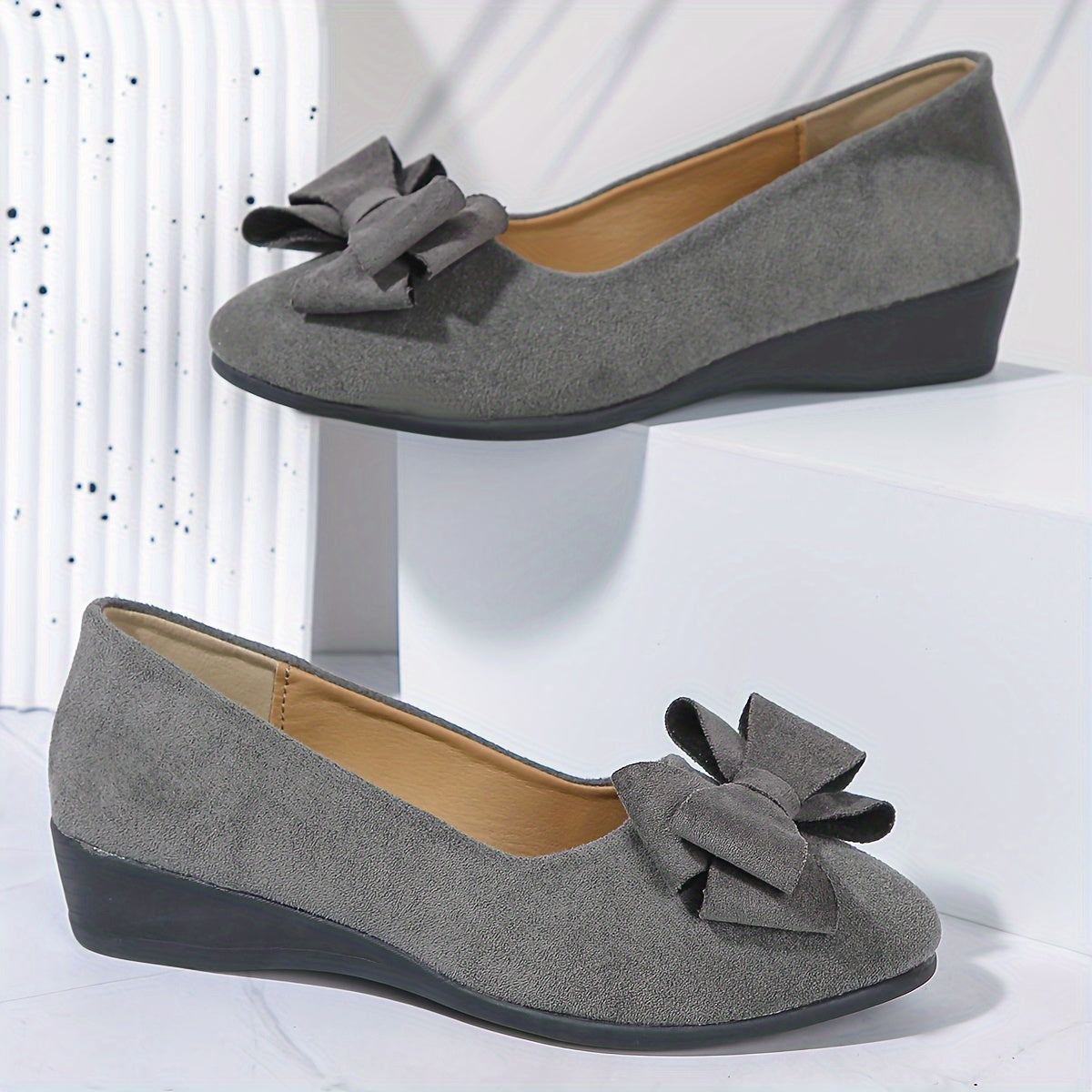 Image of Christy | Women's Slip-On Wedge Shoes