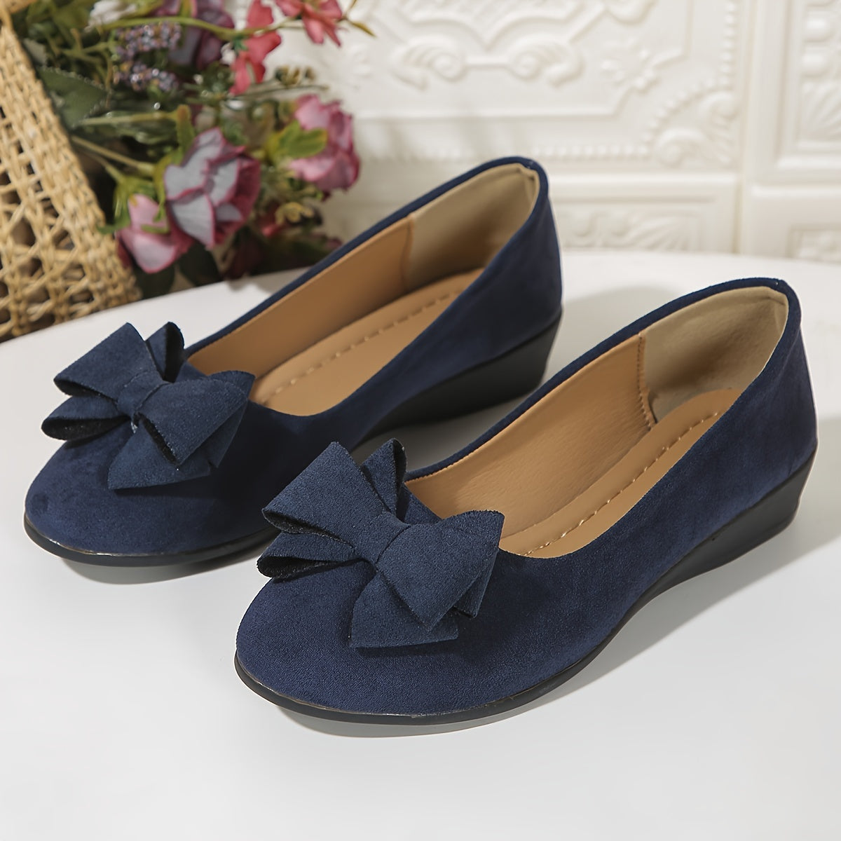 Image of Christy | Women's Slip-On Wedge Shoes