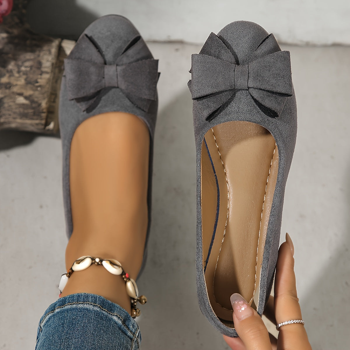 Image of Christy | Women's Slip-On Wedge Shoes