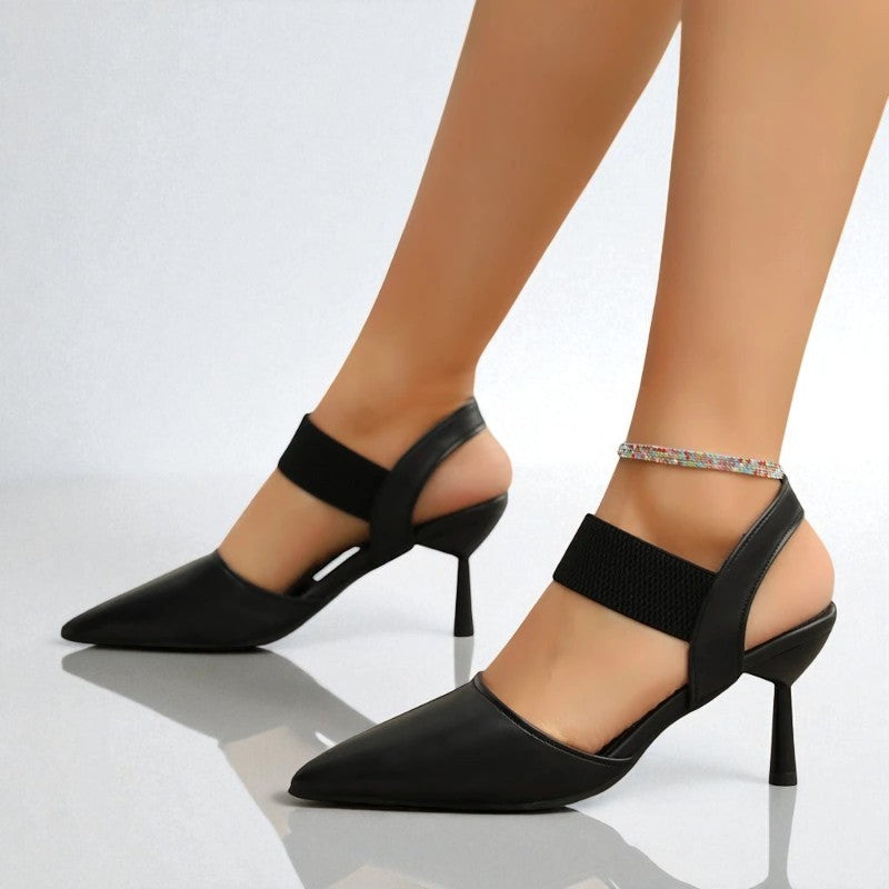 Image of Cindy | Women's Pointed Toe Slingback Heels