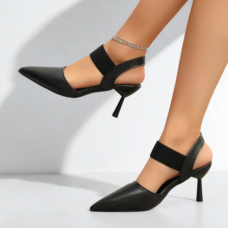 Image of Cindy | Women's Pointed Toe Slingback Heels