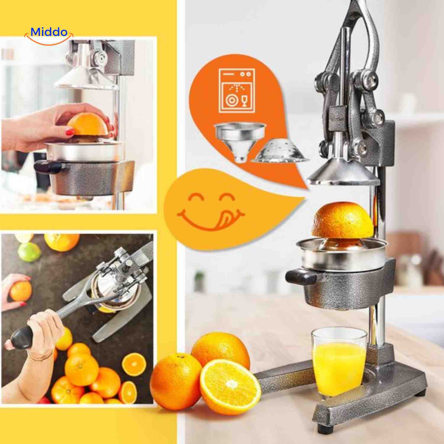 Citripress™ Juicer | Cast Iron, Citrus Press & Fresh Juice Made Easy