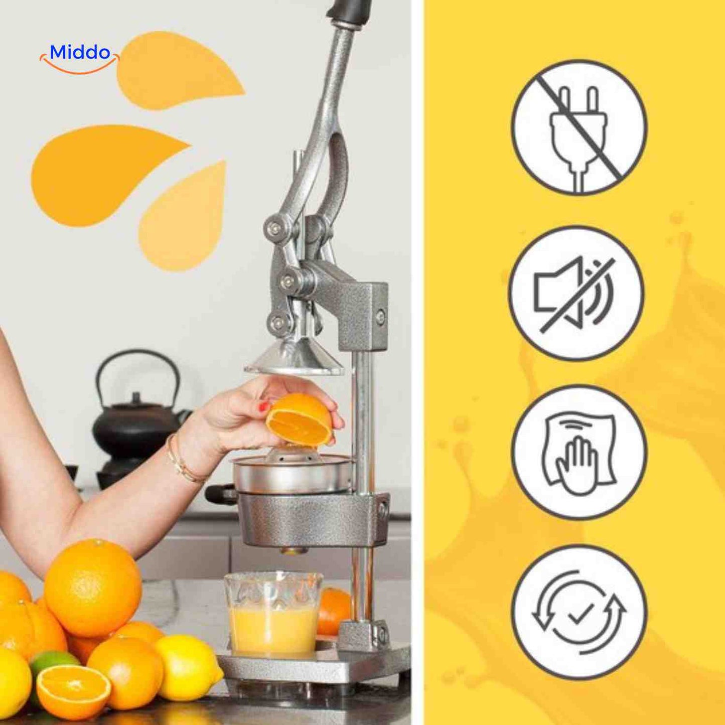 Citripress™ Juicer | Cast Iron, Citrus Press & Fresh Juice Made Easy