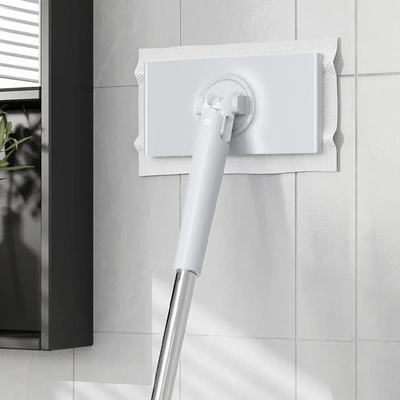 Clamping Mop with Automatic Fast-Drying for Wet and Dry Cleaning