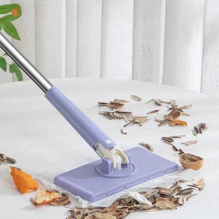 Clamping Mop with Automatic Fast-Drying for Wet and Dry Cleaning