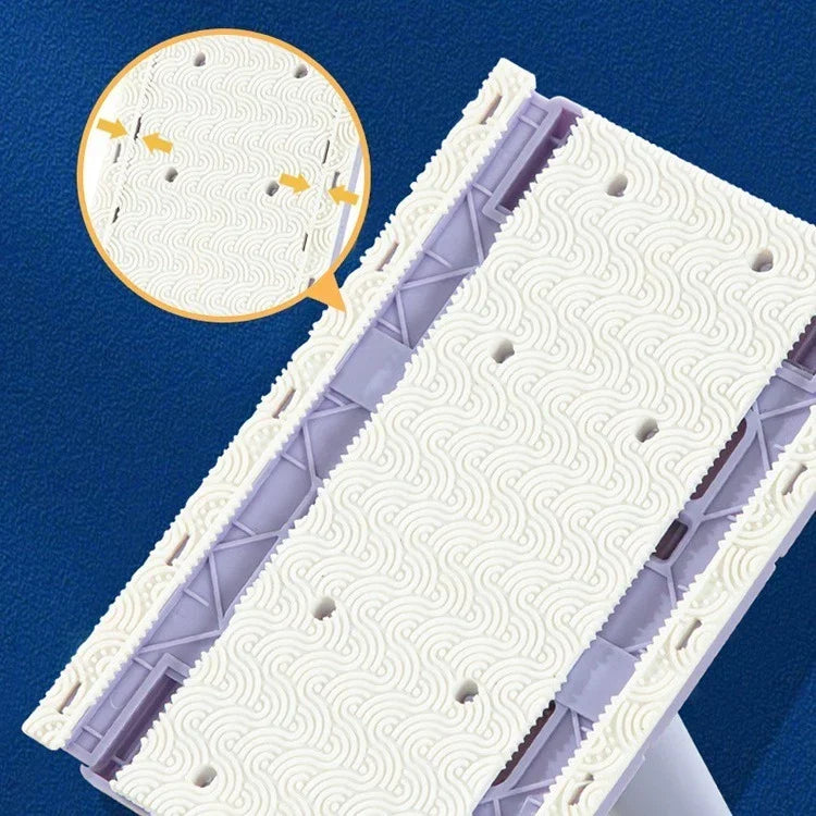 Clamping Mop with Automatic Fast-Drying for Wet and Dry Cleaning