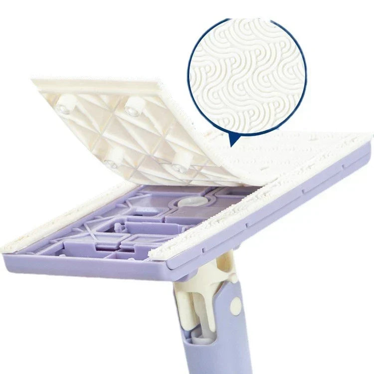 Clamping Mop with Automatic Fast-Drying for Wet and Dry Cleaning