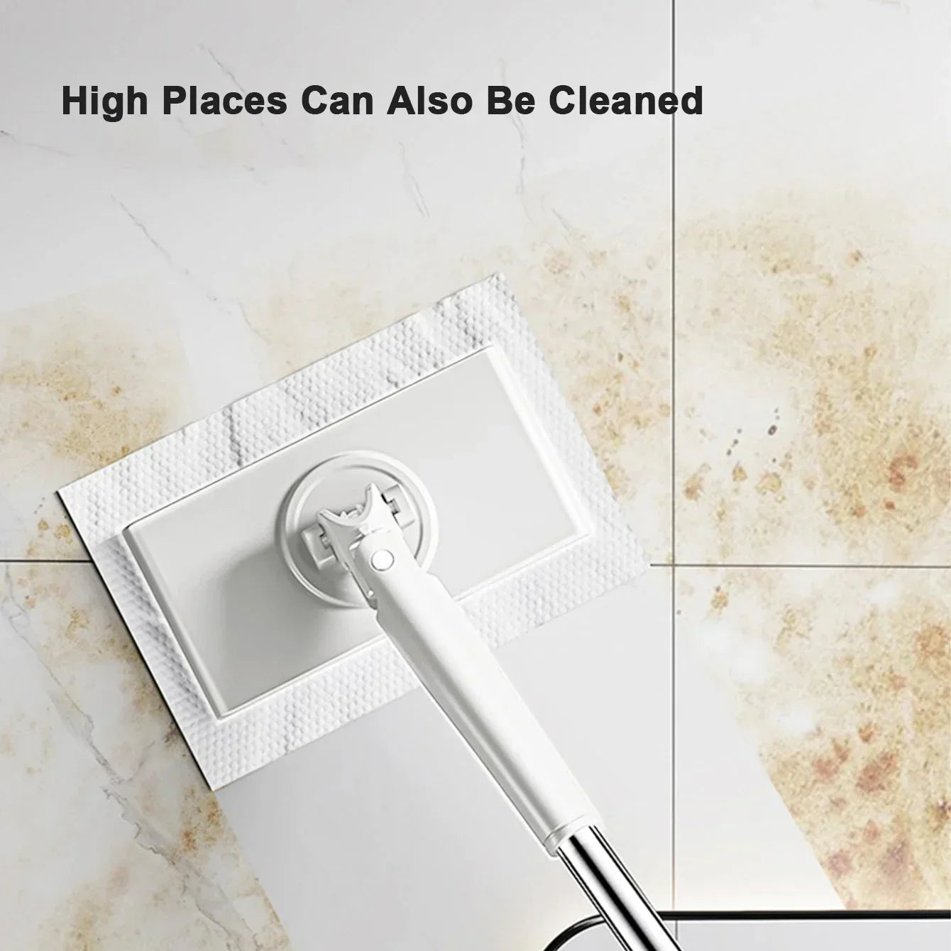 Clamping Mop with Automatic Fast-Drying for Wet and Dry Cleaning