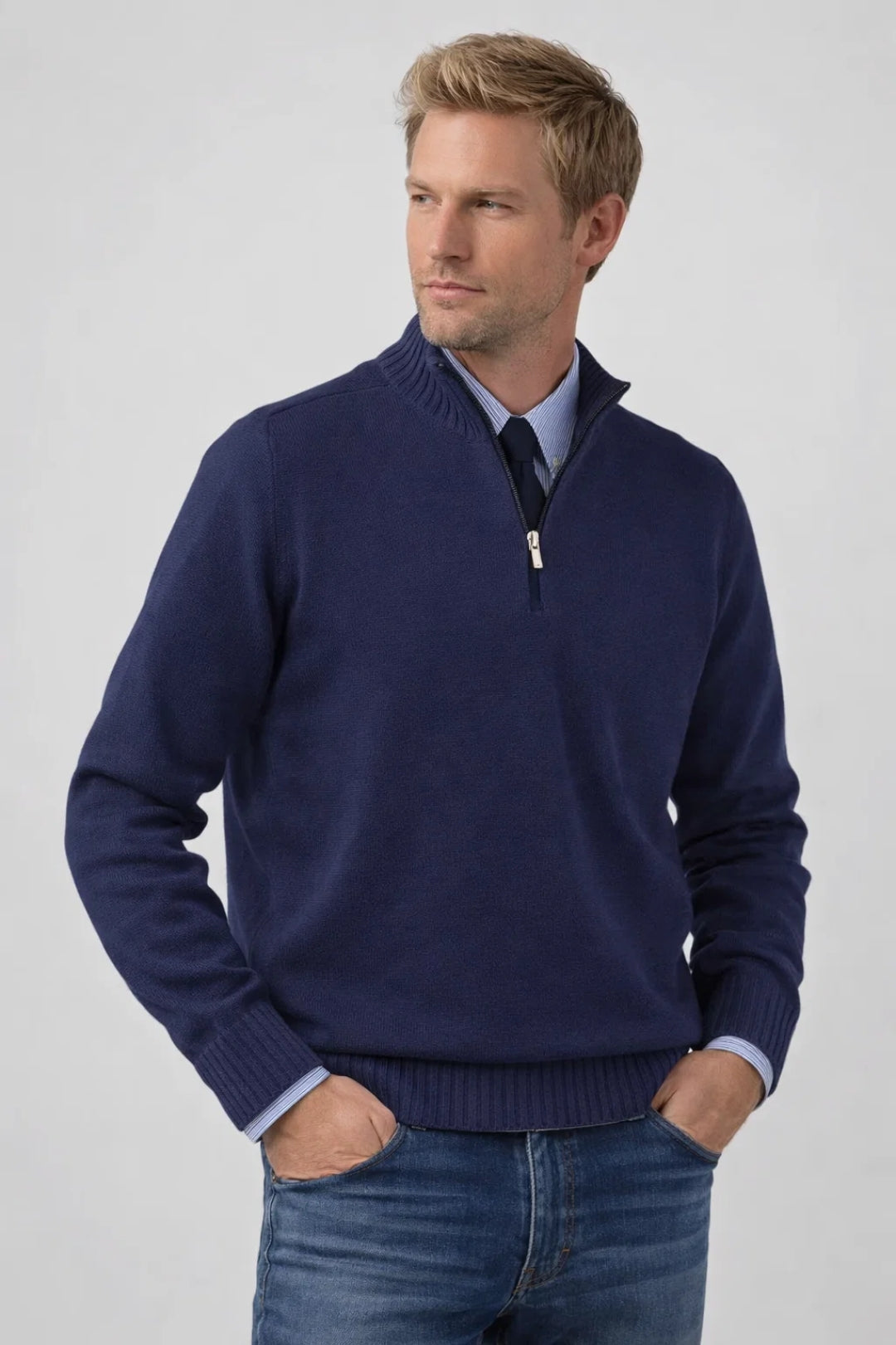 Image of Clark | Men's Quarter-Zip Sweater