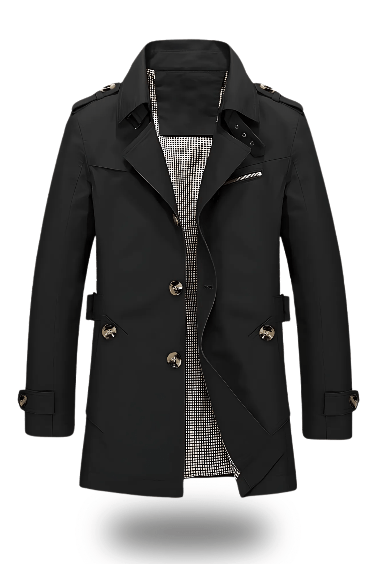 Classic Lapel Trench Coat
