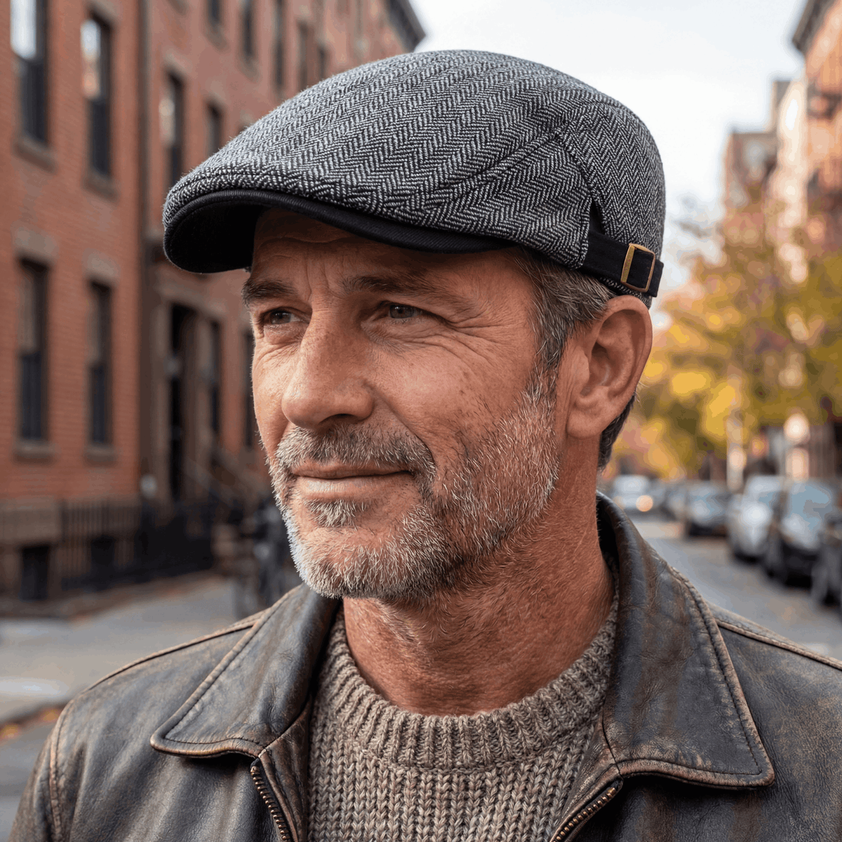 Classic Textured Flat Cap