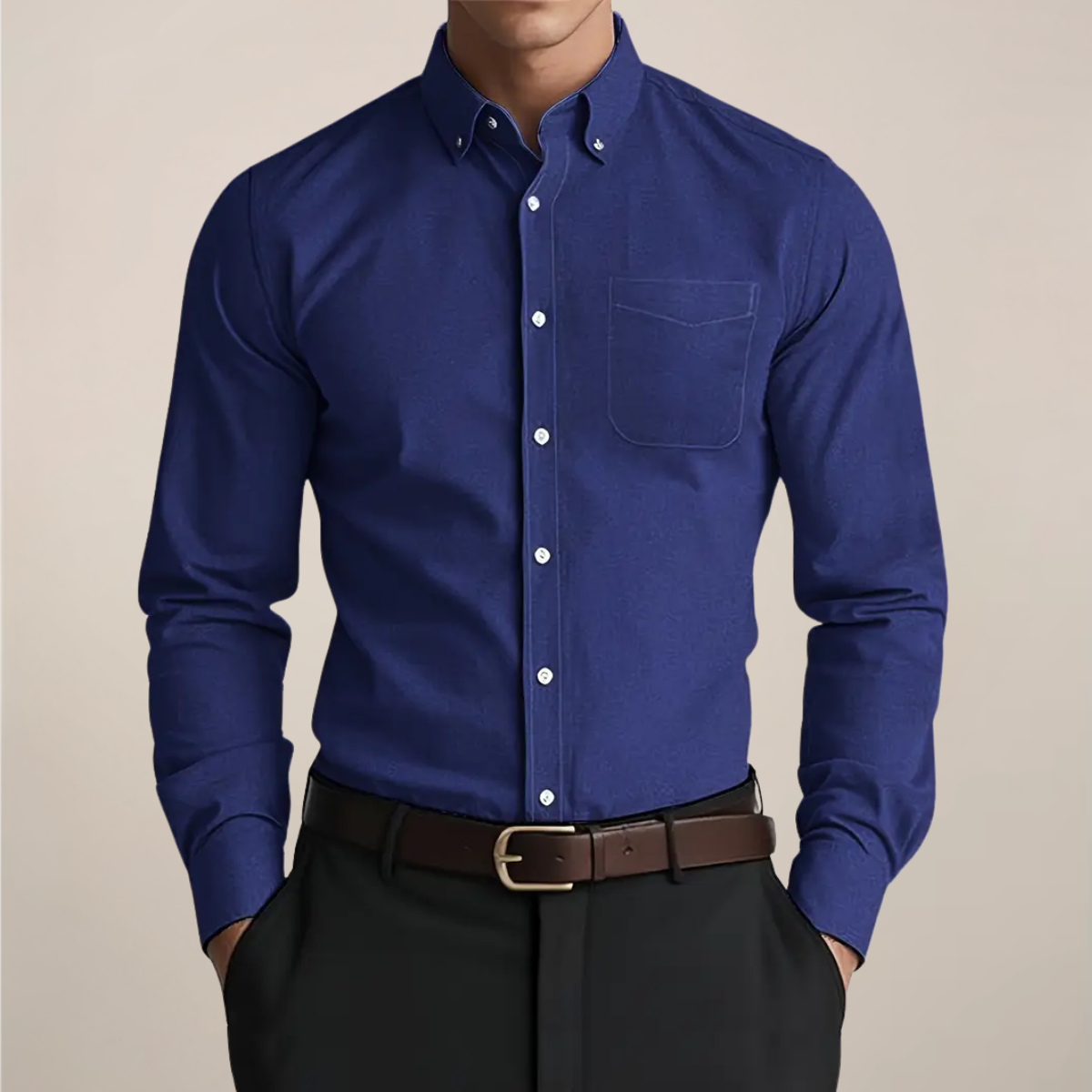 Image of Cliff | Men's Long Sleeve Button-Down Shirt
