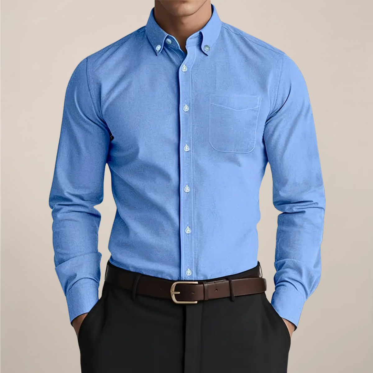 Image of Cliff | Men's Long Sleeve Button-Down Shirt