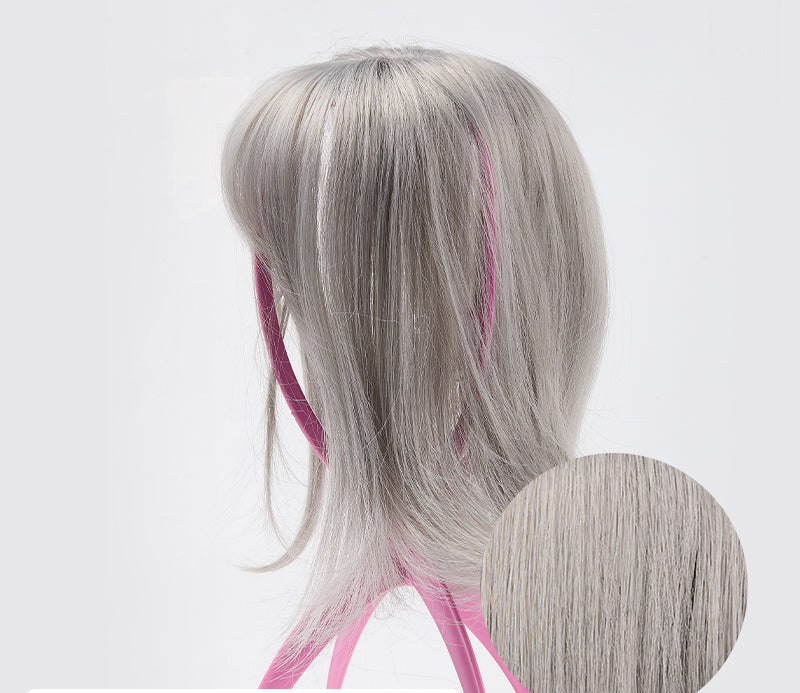 Clip-In Hair Topper with Bangs