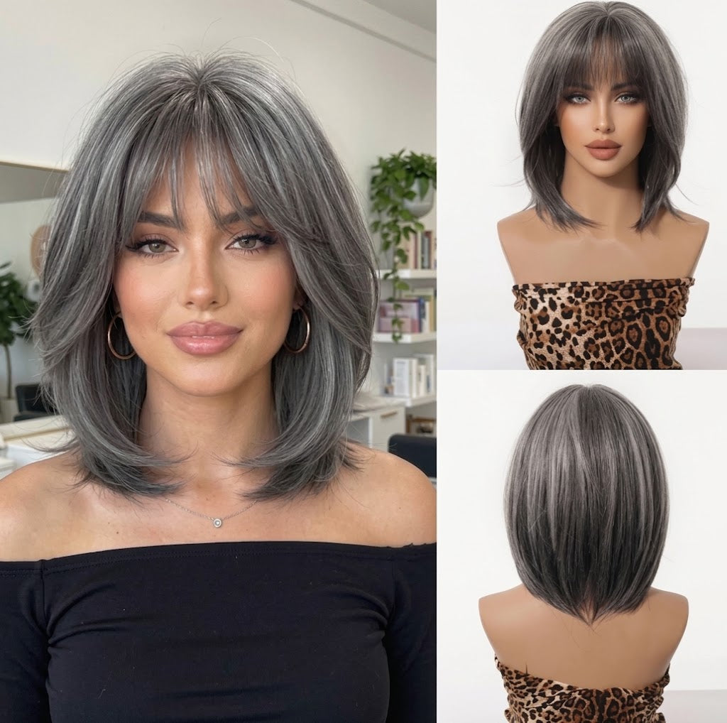 Clip-In Hair Topper with Bangs