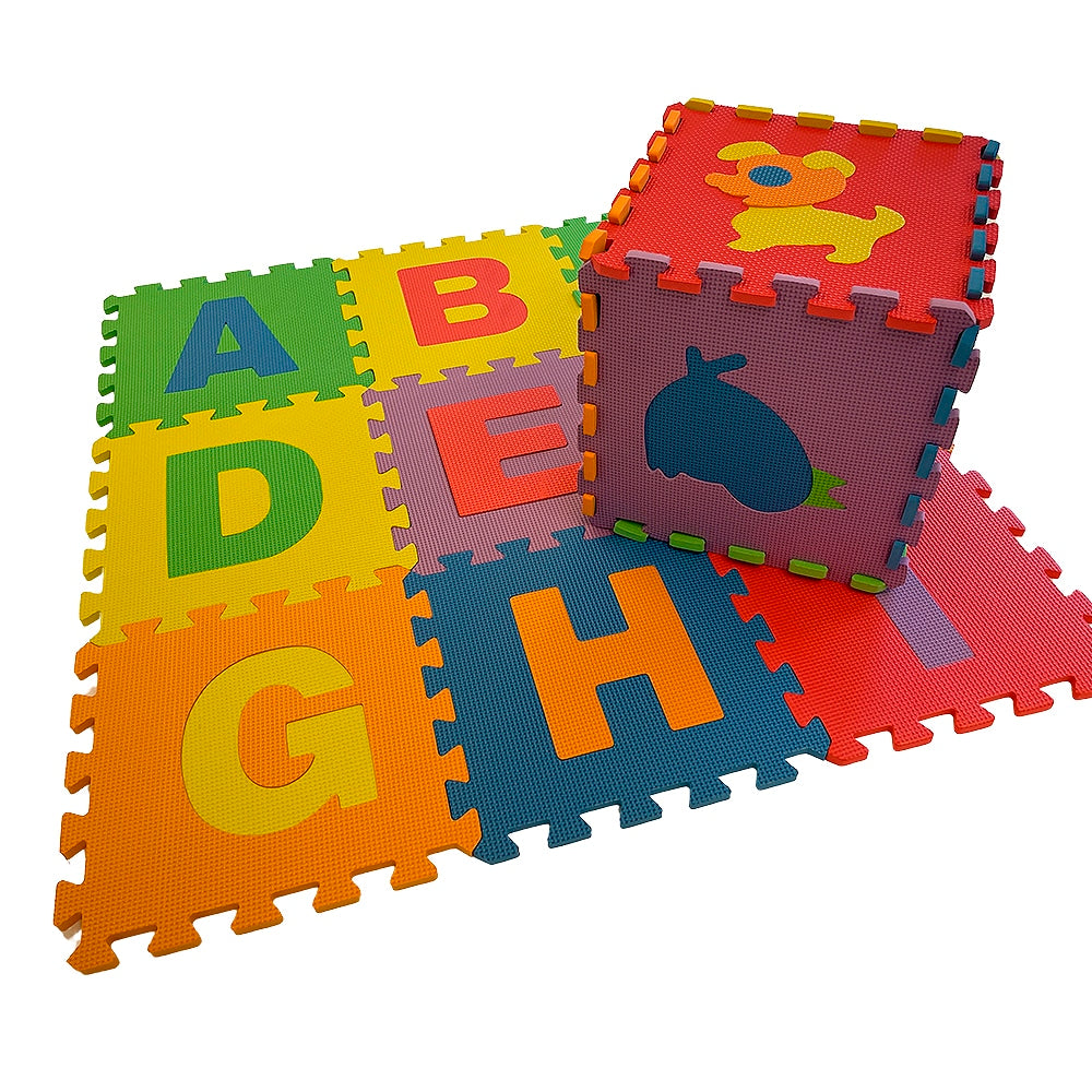 Colorful Soft Play Mat / Activity Mat - choose between animal motifs or letters