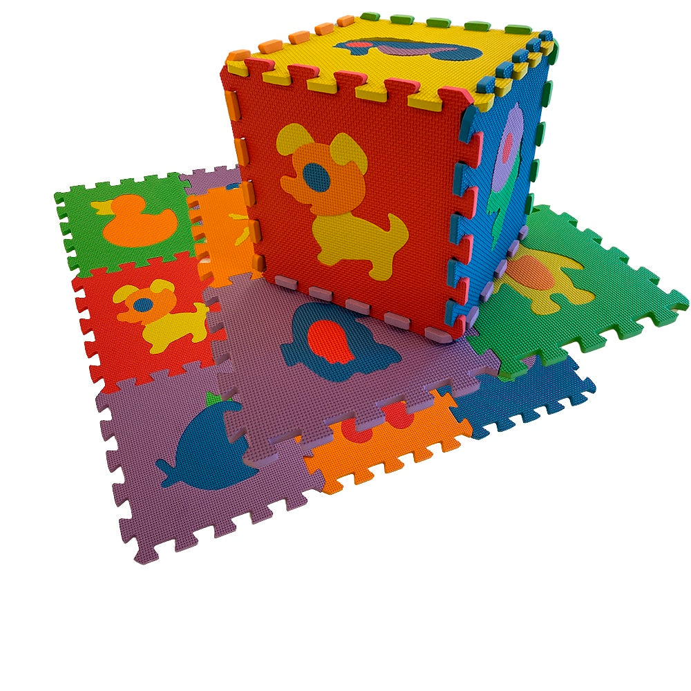 Colorful Soft Play Mat / Activity Mat - choose between animal motifs or letters