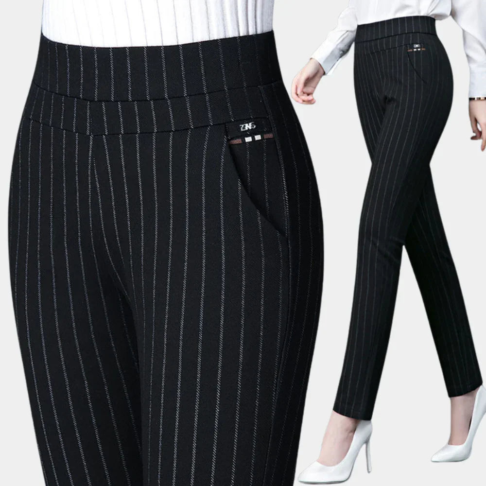Comfortable High-Waisted Stretch Trousers