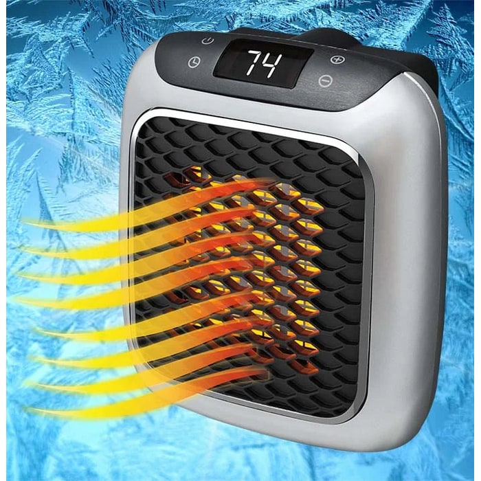 Compact Electric Space Heater with Powerful Fast Heating and Energy-Saving Warmth