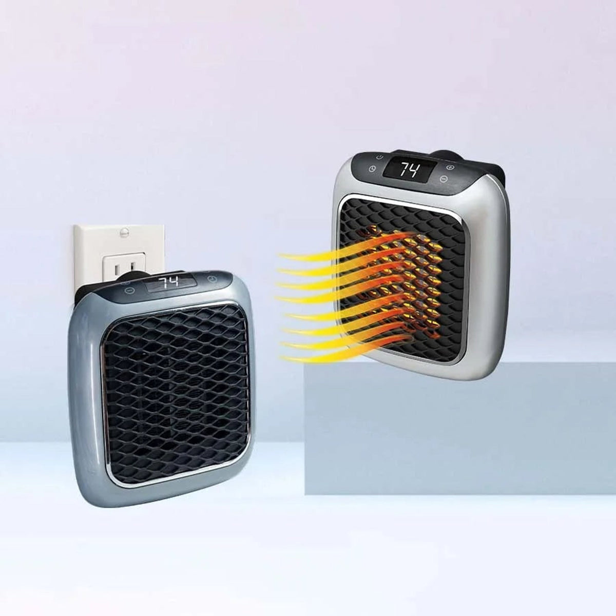 Compact Electric Space Heater with Powerful Fast Heating and Energy-Saving Warmth