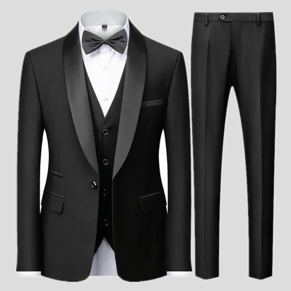 Connor | Men's Slim-Fit Notch Lapel Suit - Image 1