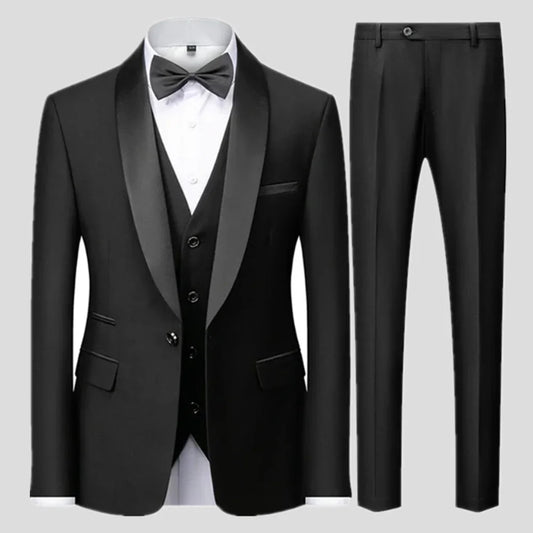 Connor | Men's Slim-Fit Notch Lapel Suit - Image 1