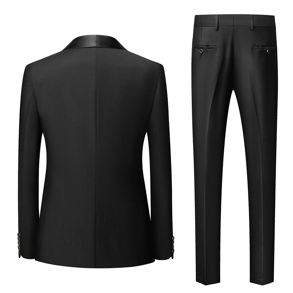 Connor | Men's Slim-Fit Notch Lapel Suit - Image 3