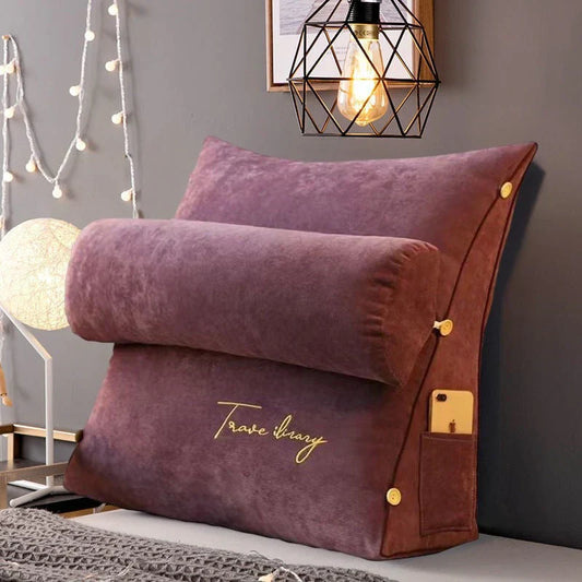 Contoured Wedge Back Support Pillow for Optimal Comfort