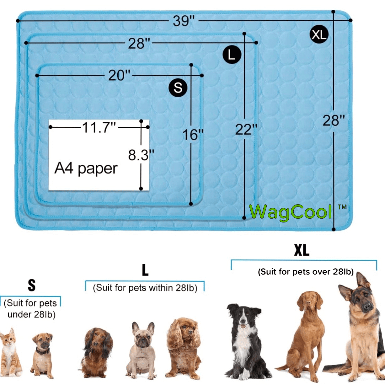 Cooling Mat for Dogs and Cats - Self-Cooling