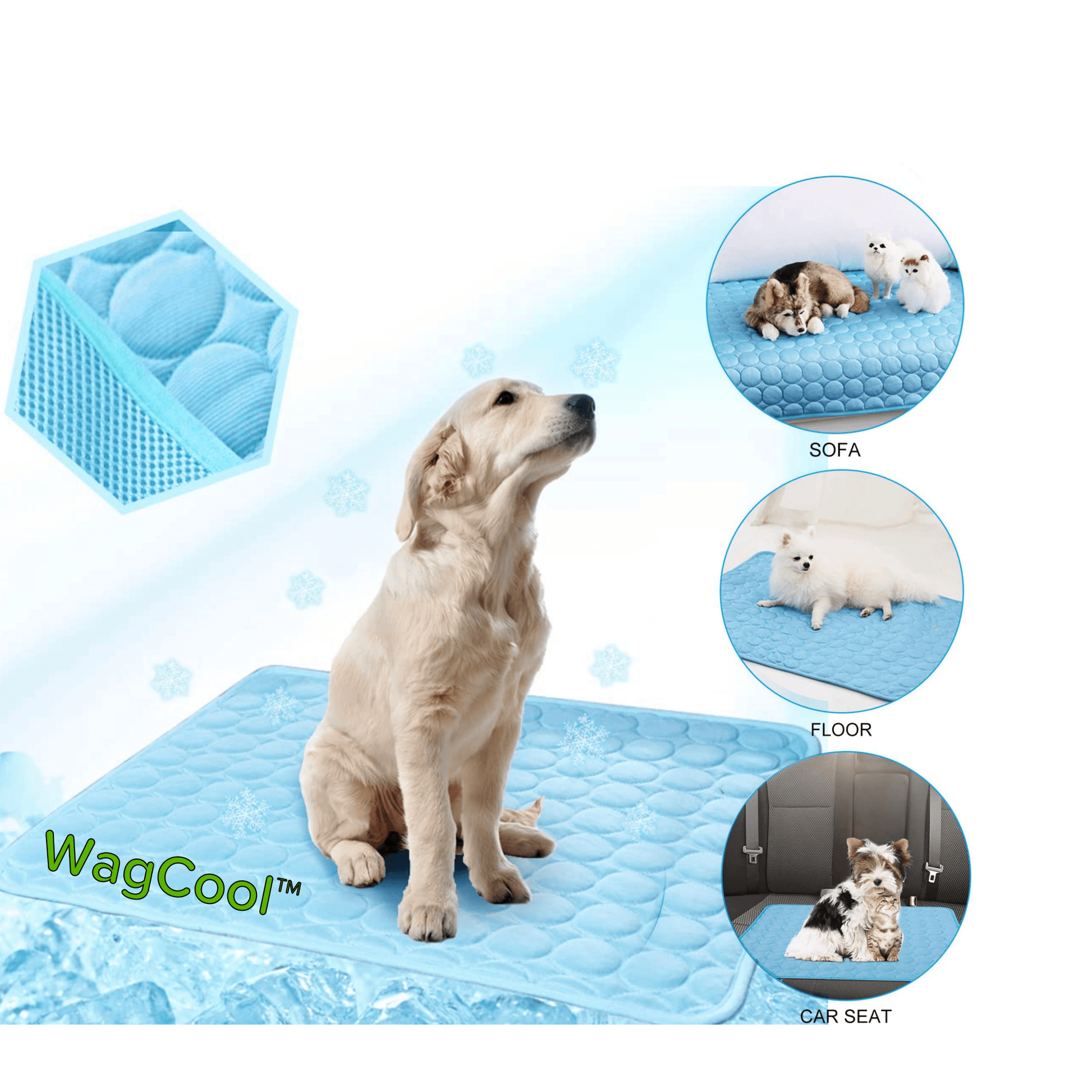 Cooling Mat for Dogs and Cats - Self-Cooling