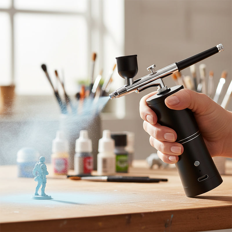 Cordless Airbrush Gun | Precise Paint Application | Adjustable Spray Pressure
