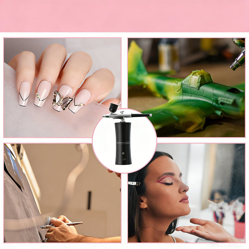 Cordless Airbrush Gun | Precise Paint Application | Adjustable Spray Pressure